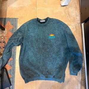 Hanes Teal Crewneck Men's Sweater